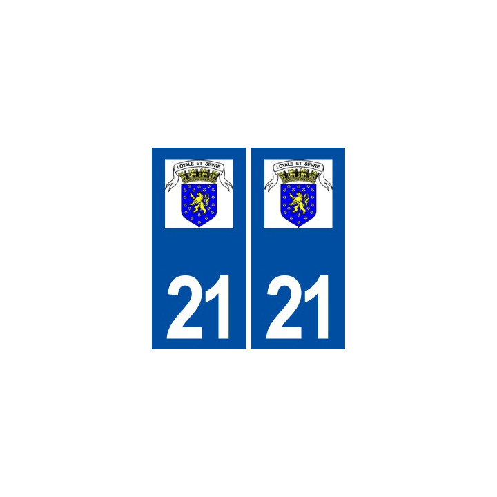 21 Seurre  logo  autocollant plaque stickers ville