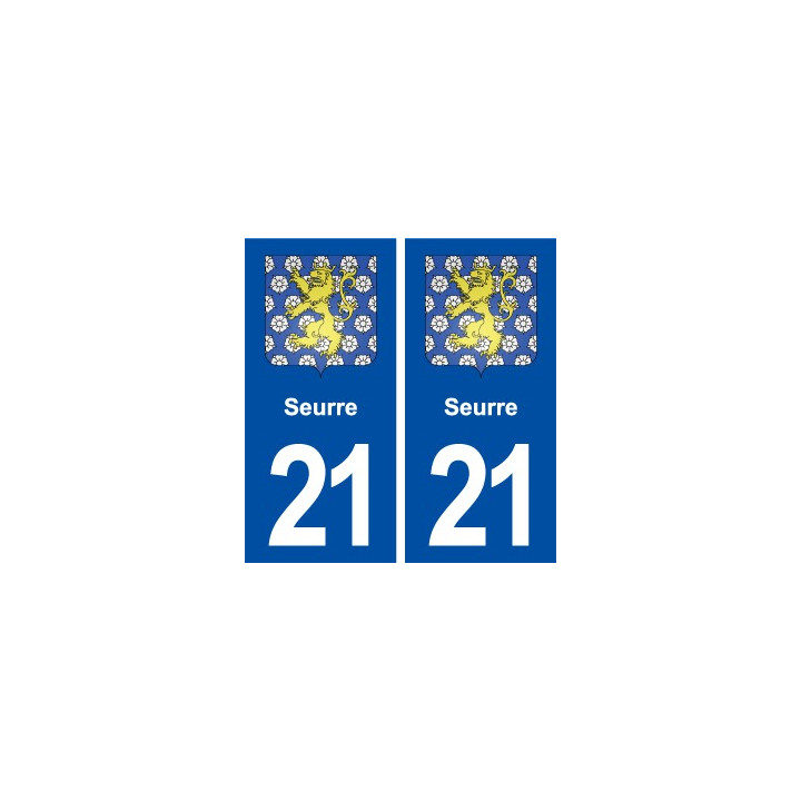 21 Seurre blason autocollant plaque stickers ville