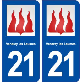 21 Venarey-les-Laumes blason autocollant plaque stickers ville