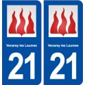 21 Venarey-les-Laumes blason autocollant plaque stickers ville