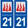 21 Venarey-les-Laumes blason autocollant plaque stickers ville