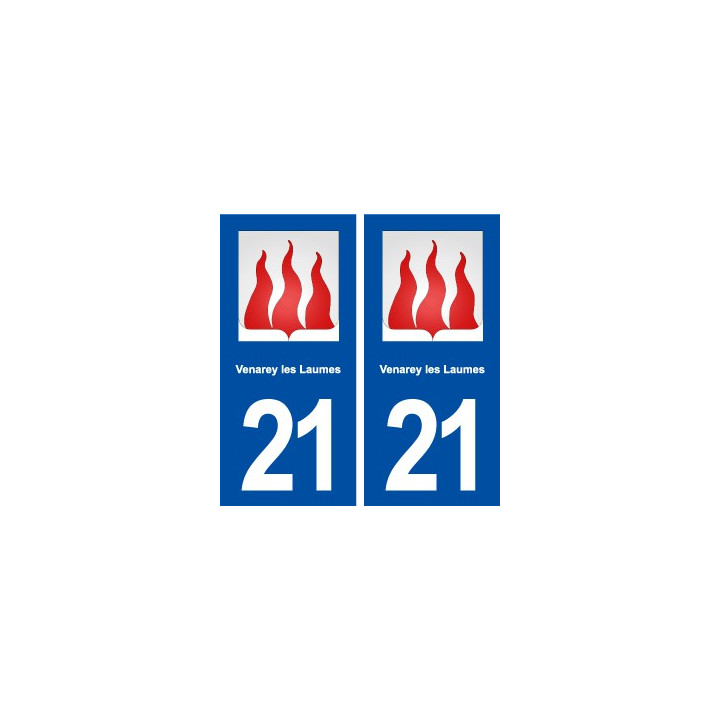 21 Venarey-les-Laumes blason autocollant plaque stickers ville