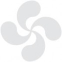 Sticker, the Basque Cross sticker Lauburu grey adhesive