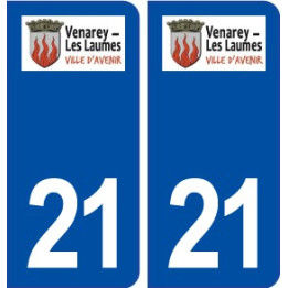 21 Venarey-les-Laumes logo autocollant plaque stickers ville