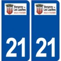 21 Venarey-les-Laumes logo autocollant plaque stickers ville