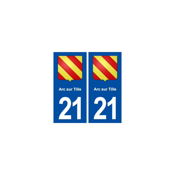 21Arc-sur-Tille blason autocollant plaque stickers ville