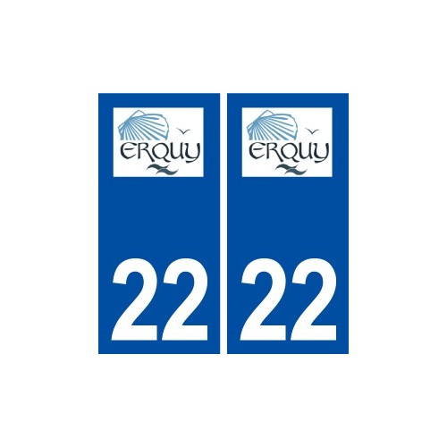 22 Erquy blason ville autocollant plaque sticker