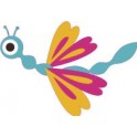 Autocollant libellule dragonfly sticker