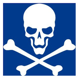 Autocollant tête de mort skull sticker