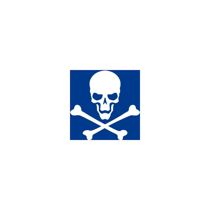 Autocollant tête de mort skull sticker