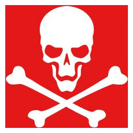Autocollant tête de mort skull sticker