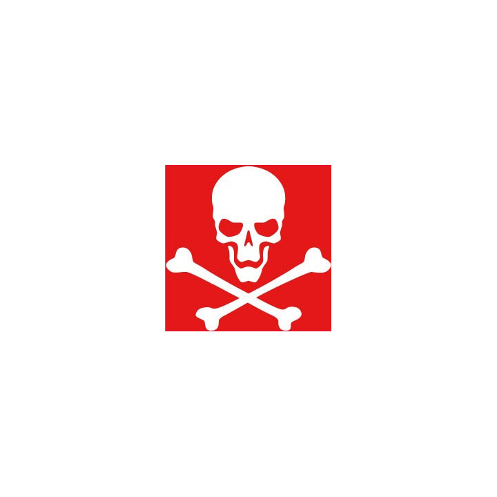 Autocollant tête de mort skull sticker