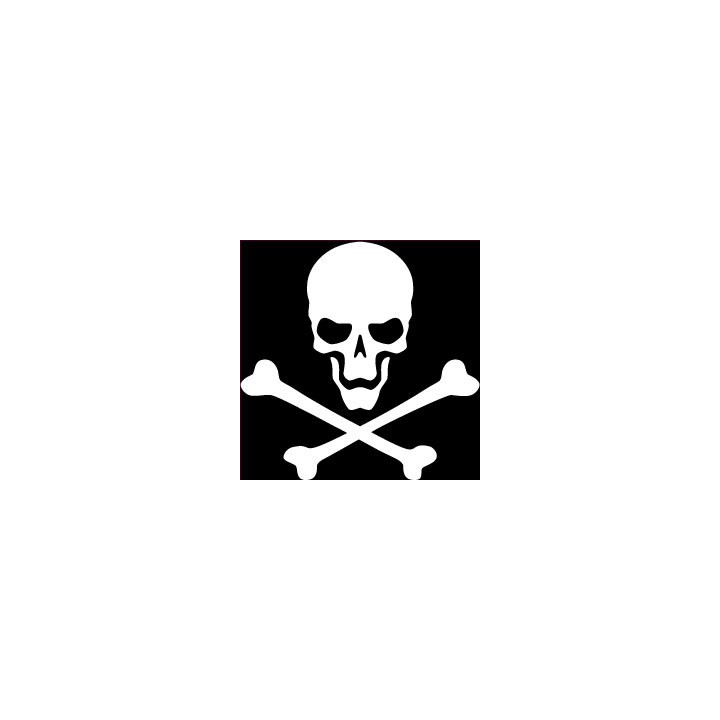 Autocollant tête de mort skull sticker