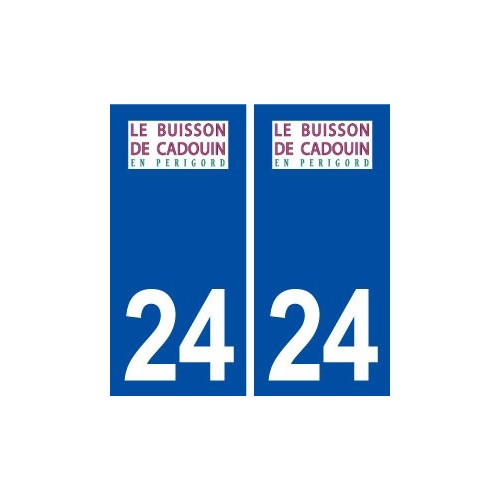 24 Le Buisson de Cadouin logo autocollant plaque stickers département