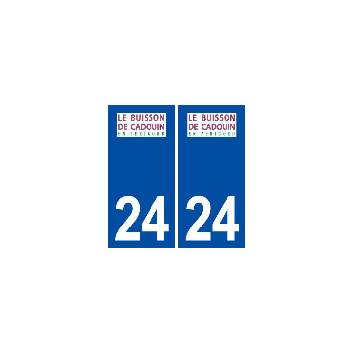 24 Le Buisson de Cadouin logo autocollant plaque stickers département
