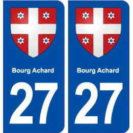 27 Bourg Achard blason autocollant plaque stickers département