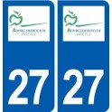 27 Bourgtheroulde Infreville logo autocollant plaque stickers département