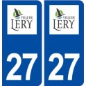 27 Léry logo autocollant plaque stickers ville