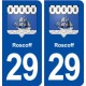 29 Roscoff blason  autocollant plaque stickers ville