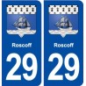29 Roscoff blason  autocollant plaque stickers ville