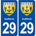 29 Audierne blason autocollant plaque stickers ville