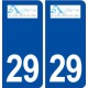 29 Audierne logo autocollant plaque stickers ville