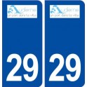 29 Audierne logo autocollant plaque stickers ville