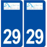 29 Audierne logo autocollant plaque stickers ville