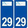 29 Audierne logo autocollant plaque stickers ville