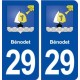 29 Bénodet blason autocollant plaque stickers ville