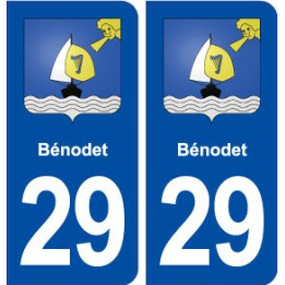 29 Bénodet blason autocollant plaque stickers ville