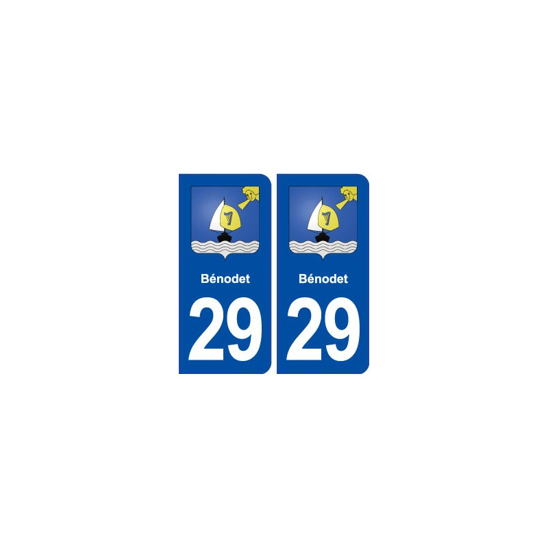 29 Bénodet blason autocollant plaque stickers ville