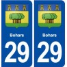 29 Bohars blason autocollant plaque immatriculation stickers ville