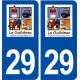 29 Guilvinec logo autocollant plaque immatriculation stickers ville