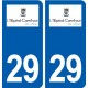 29 Hôpital-Camfrout logo autocollant plaque immatriculation stickers ville