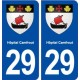 29 Hôpital-Camfrout blason autocollant plaque stickers ville