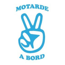 Autocollant Motarde à Bord sticker