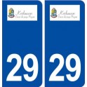 29 Kerlouan logo autocollant plaque immatriculation stickers ville