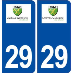 29 Lampaul-Guimiliau logo autocollant plaque immatriculation stickers ville