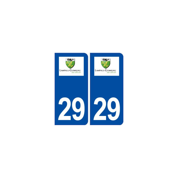 29 Lampaul-Guimiliau logo autocollant plaque immatriculation stickers ville