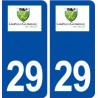 29 Lampaul-Guimiliau logo autocollant plaque immatriculation stickers ville
