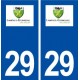 29 Lampaul-Guimiliau logo autocollant plaque immatriculation stickers ville