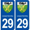 29 Lampaul-Guimiliau blason autocollant plaque immatriculation stickers ville