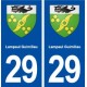 29 Lampaul-Guimiliau blason autocollant plaque immatriculation stickers ville