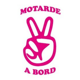 Autocollant Motarde à Bord sticker