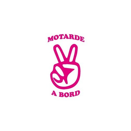 Autocollant Motarde à Bord sticker