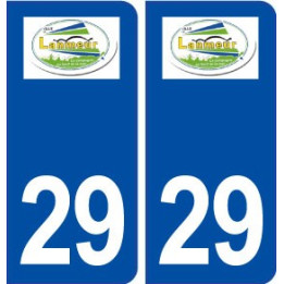 29 Lanmeur logo autocollant plaque immatriculation stickers ville