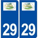 29 Lanmeur logo autocollant plaque immatriculation stickers ville