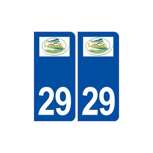 29 Lanmeur logo autocollant plaque immatriculation stickers ville