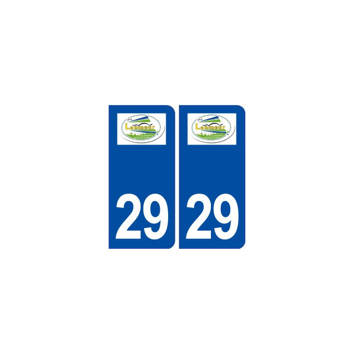 29 Lanmeur logo autocollant plaque immatriculation stickers ville